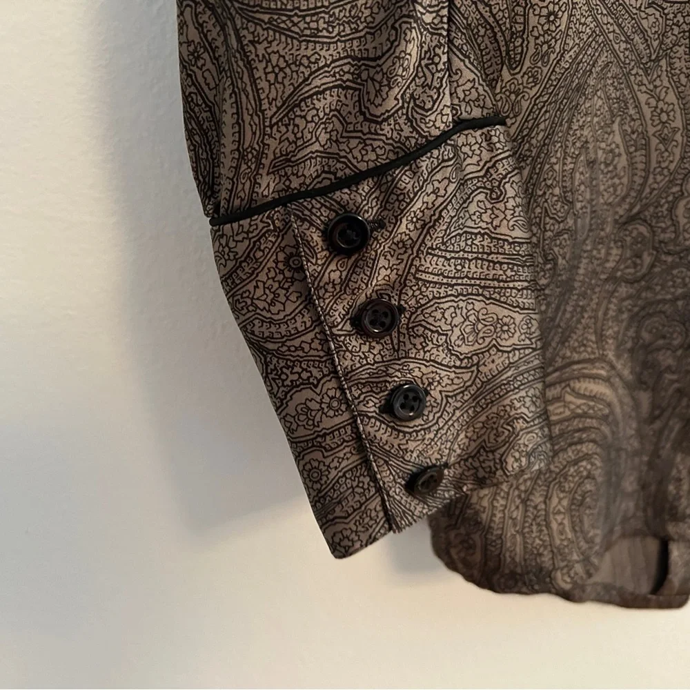 Vintage silk paisley blouse - Picture 4 of 7